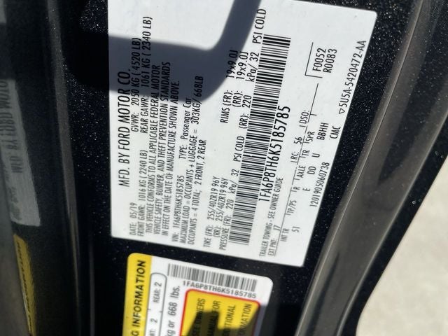 2019 Ford Mustang EcoBoost Premium