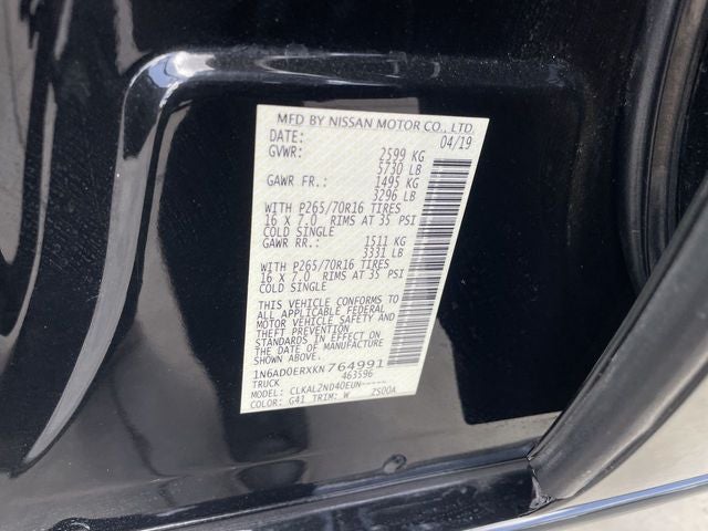 2019 Nissan Frontier SV