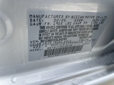 2025 Nissan Versa 1.6 SV