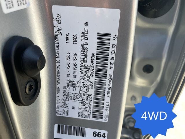 2022 Toyota Tacoma SR V6