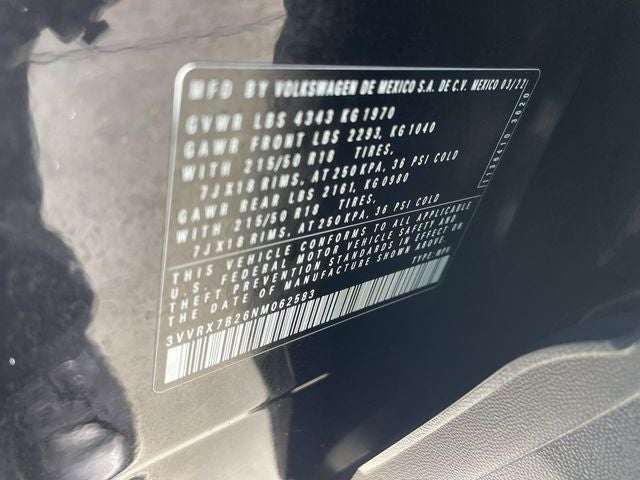2022 Volkswagen Taos 1.5T SE
