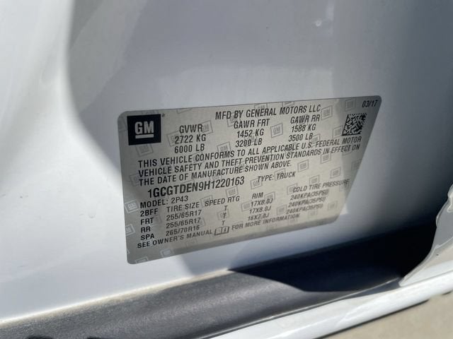 2017 Chevrolet Colorado 4WD Z71