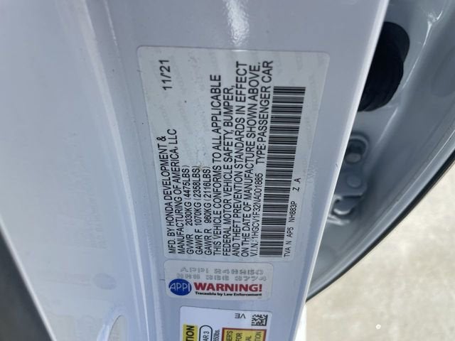 2022 Honda Accord Sedan Sport