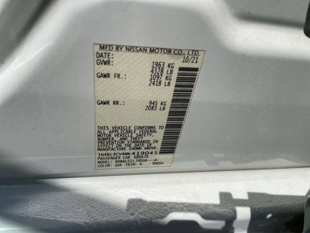 2021 Nissan Altima 2.5 SR