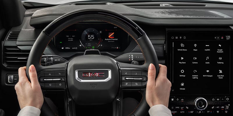 GMC Acadia connected cabin with modern digital features